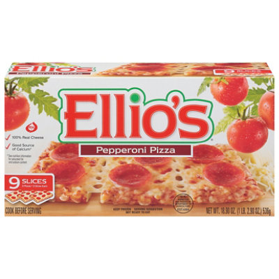 Ellios Pizza Pepperoni 9 Slices Frozen - 18.9 Oz - Image 3