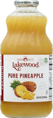 Lakewood Premium Pure Pineapple Juice - 32 Oz - Image 2