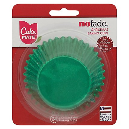 Cake Mate Baking Cups No Fade Metallic Green Standard Size - 24 Count - Image 3