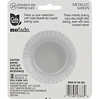 Cake Mate Baking Cups No Fade Metallic Green Standard Size - 24 Count - Image 4