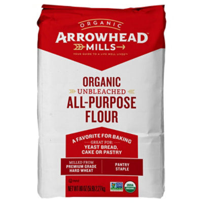 Arrowhead Mills Organic All Purpose Flour Unbleached - 5 Lbs.