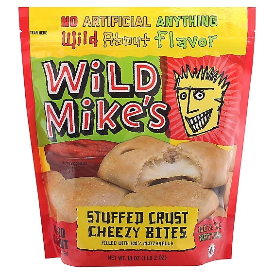 Wild Mikes Cheese Stuffed Crust Cheesy Bites - 18 Oz