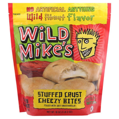 Wild Mikes Cheese Stuffed Crust Cheesy Bites - 18 Oz