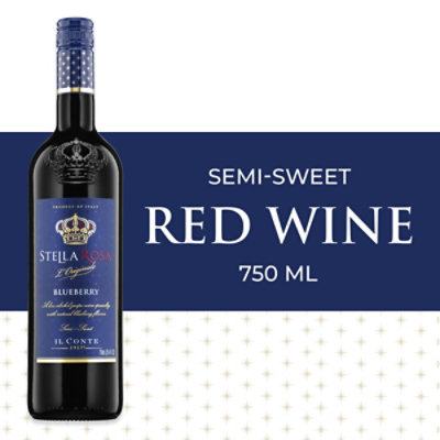 Stella Rosa Wine Blueberry Semi Sweet IL Conte - 750 Ml