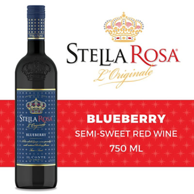 Stella Rosa Wine Blueberry Semi Sweet IL Conte - 750 Ml