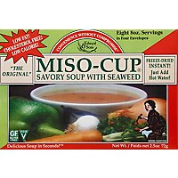 Edward & Sons Soup Mix With Seaweed Gluten Free Miso Cup - 2.5 Oz - Image 2