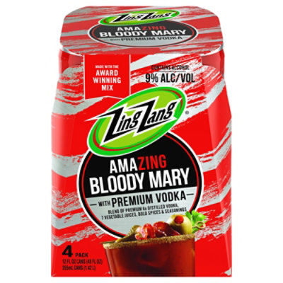 Zing Zang Bloody Mary With Vodka - 4-12 Fl. Oz. - Image 3