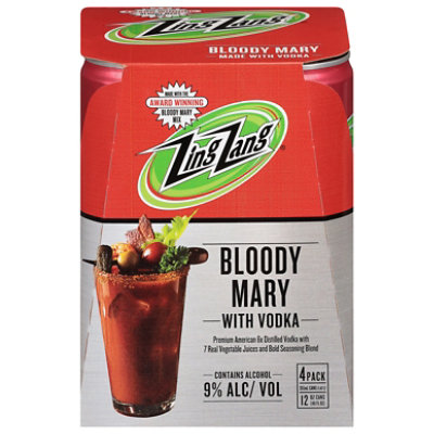 Zing Zang Bloody Mary With Vodka - 4-12 Fl. Oz. - Image 1