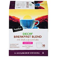 Signature SELECT Coffee Pod Breakfast Blend Decaf - 36 Count - Image 2