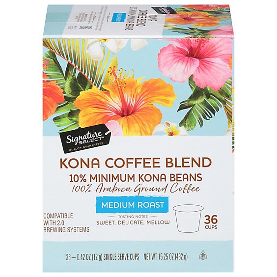 Signature SELECT Coffee Pod Kona Blend - 36 Count