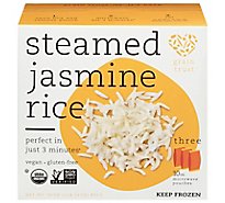 Grain Trust Steamed Rice Jasmine 3 Count - 30 Oz