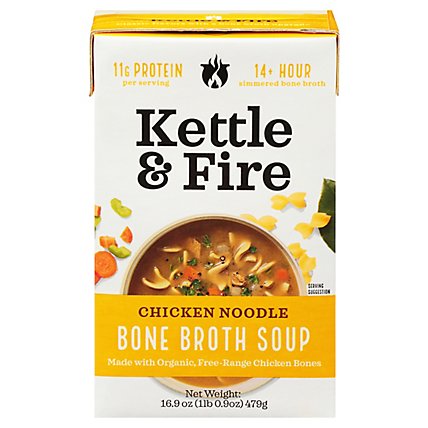 Kettle & Fire Soup Chicken Noodle - 16.9 Oz - Image 3