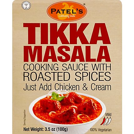 Patels Cooking Sauce With Roasted Spices Tikka Masala - 3.53 Oz - Image 2