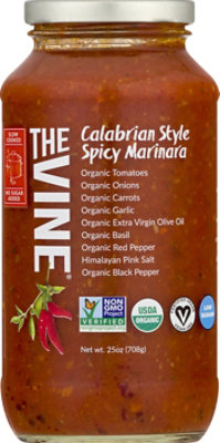 The Vine Pasta Sauce Spicy Marinara Calabrian Style - 25 Oz - Image 1