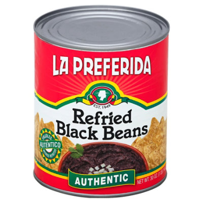 La Preferida Beans Refried Black Authentic 30 Oz Safeway