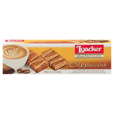 Loacker Gran Pasticceria Milk Chocolate Biscuits Cappuccino - 3.53 Oz - Image 3