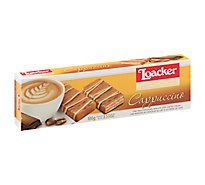 Loacker Gran Pasticceria Milk Chocolate Biscuits Cappuccino - 3.53 Oz