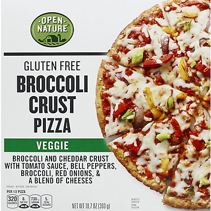 Open Nature Pizza Broccoli Crust Veggie - 10.7 Oz - Image 2