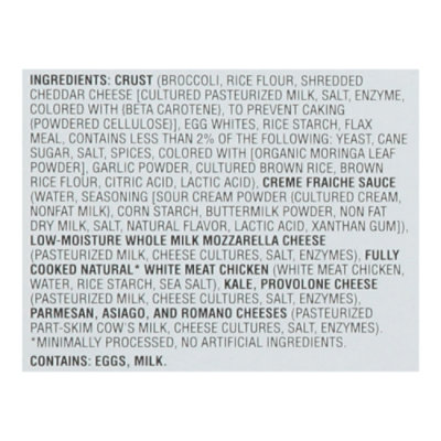Open Nature Pizza Broccoli Crust Chicken Kale - 10.7 Oz - Image 4