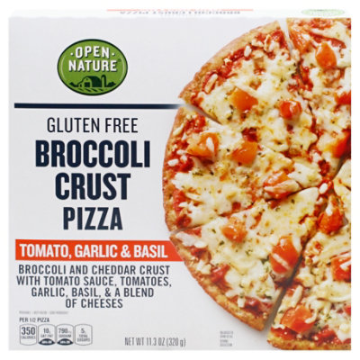 Open Nature Pizza Broccoli Crust Tomato Garlic Basil - 11.3 Oz - Image 3
