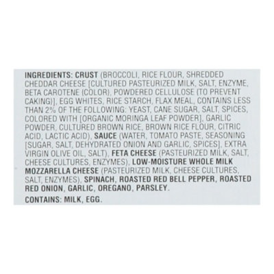 Open Nature Pizza Broccoli Crust Mediterranean - 11.4 Oz - Image 4