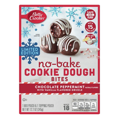 Betty Crocker Nobake Ck Dgh Bites Choc Peppermint - Each
