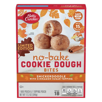 Betty Crocker Nobake Ck Dgh Bites Snickerdoodle - Each