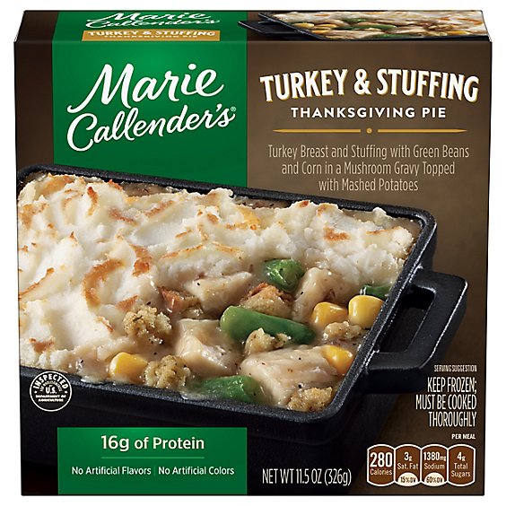 Marie Callenders Pie Thanksgiving Turkey & Stuffing - 11.5 Oz