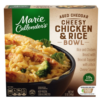 Marie Callenders Bowl Aged Cheddar Cheesy Chicken & Rice - 12 Oz