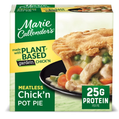 Marie Callender's Plant Based Chicken Pot Pie Made With Gardein Chicken Frozen Meal - 15 Oz