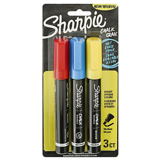 Sharpie Chalk Primary Colors - 3 Count