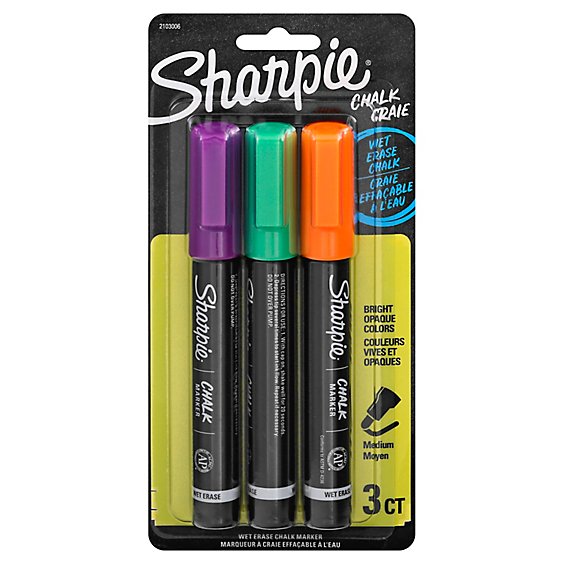 Sharpie Chalk Secondary Colorss - 3 Count