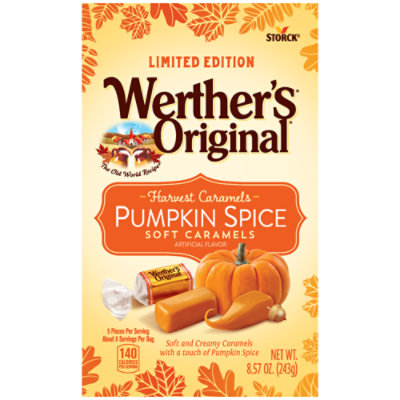 Werther's Original Soft Harvest Pumpkin Spice Caramel Candy - 8.57 Oz