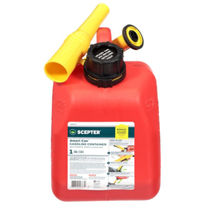 1 Gal Scepter Gas Can W/ Fmd & Fuel Funnel - Each - Image 2