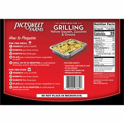 Pictsweet Farms Vegetables For Grilling Yellow Squash Zucchini & Onions - 12 Oz - Image 5