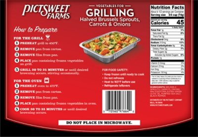 Pictsweet Farms Vegetables For Grilling Halved Brussels Sprouts Carrots & Onions - 12 Oz - Image 6