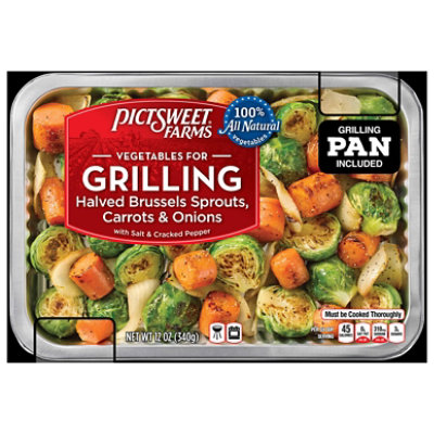 Pictsweet Farms Vegetables For Grilling Halved Brussels Sprouts Carrots & Onions - 12 Oz