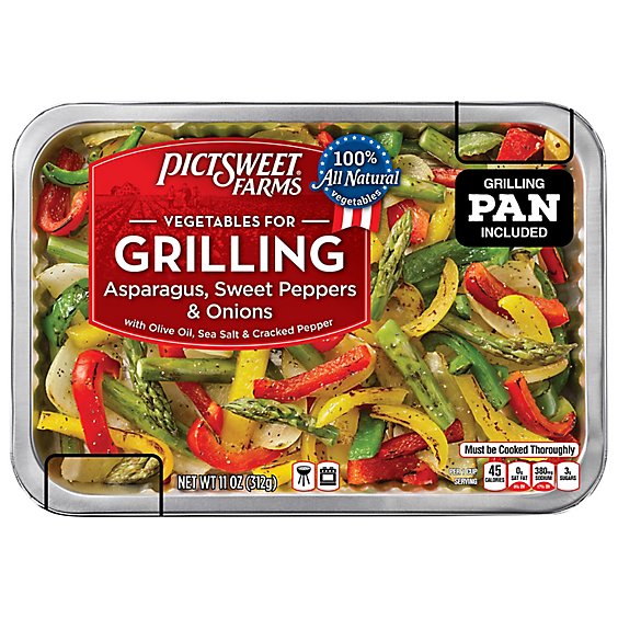 Pictsweet Farms Vegetables For Grilling Asparagus Sweet Peppers & Onions - 11 Oz