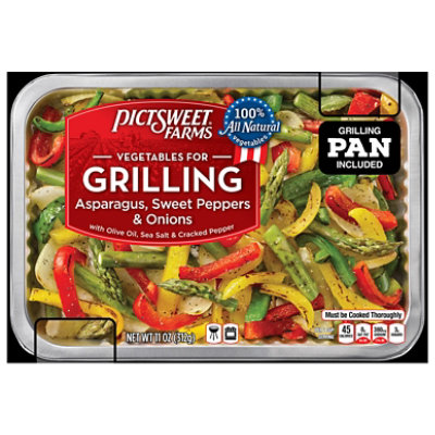 Pictsweet Farms Vegetables For Grilling Asparagus Sweet Peppers & Onions - 11 Oz