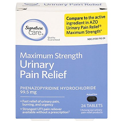 Signature Care Urinary Pain Relief Max Strength - 24 Count - Image 4