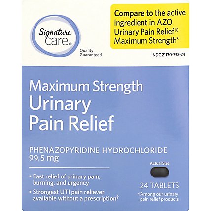 Signature Care Urinary Pain Relief Max Strength - 24 Count - Image 2