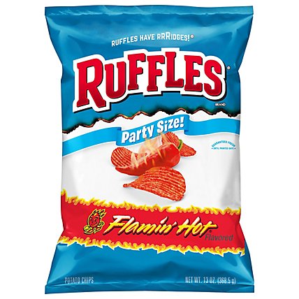 Ruffles Potato Chips Flamin Hot Flavored - 13 Oz - Image 3