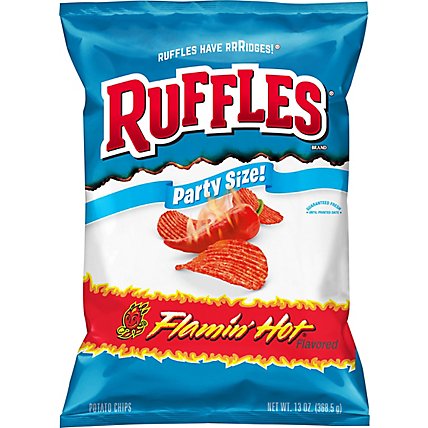 Ruffles Potato Chips Flamin Hot Flavored - 13 Oz - Image 2