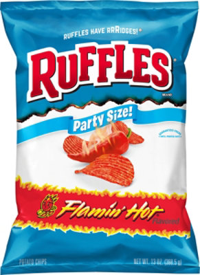 Ruffles Potato Chips Flamin Hot Flavored - 13 Oz - Image 2
