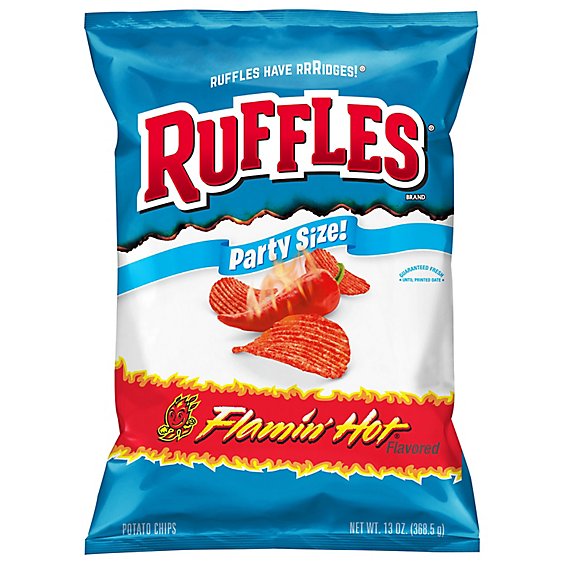 Ruffles Potato Chips Flamin Hot Flavored - 13 Oz