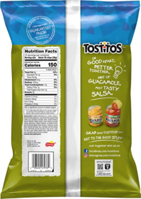 Tostitos Bite Size Tortilla Chips Touch Of Guacomole - 12 Oz - Image 6