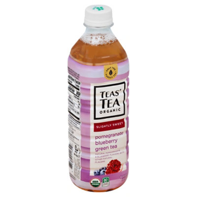 Teas Tea Green Tea Organic Pomegranate Blueberry Slightly Sweetened - 16.9 Fl. Oz. - Image 1