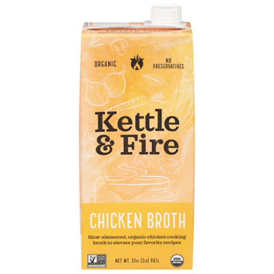 Kettle & Fire Broth Chicken Cooking - 32 Oz
