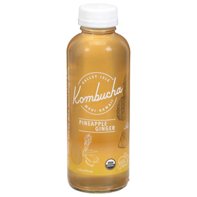 Valley Isle Pineapple Ginger Kombucha - 16 Oz - Image 3