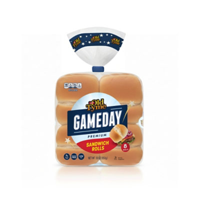 Schmidt Old Tyme Gameday Premium Sandwich Rolls Soft Bread - 8 Count - Image 2